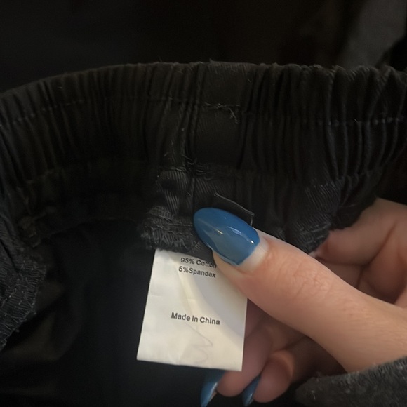 NWT BYLT Basics Woman’s Black Baggy Pants Size M - Picture 6 of 7